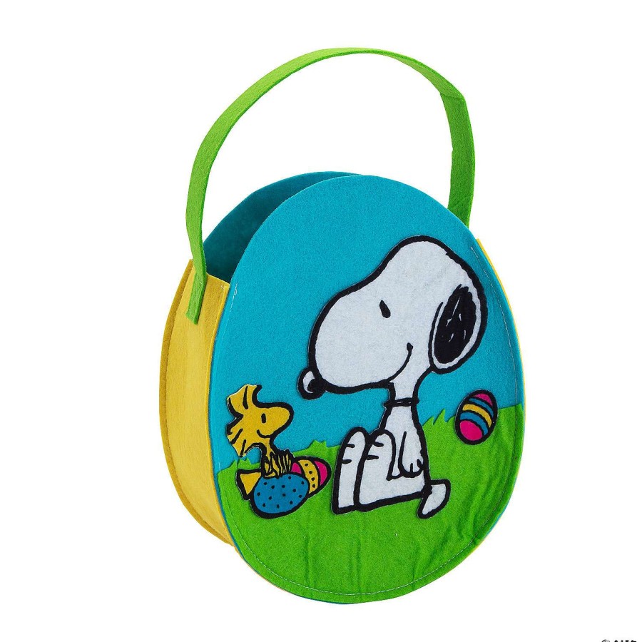 Easter Baskets & Grass * | Top 10 Peanuts Easter Egg-Shaped Basket