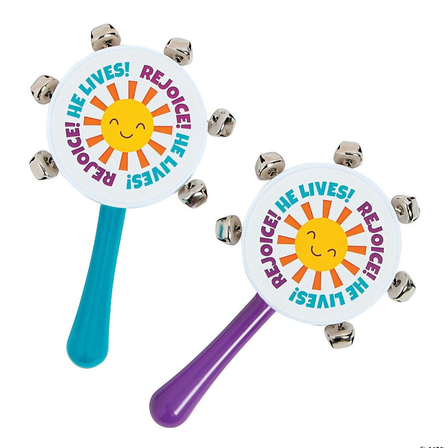 Easter Basket Fillers * | Outlet He Lives Jingle Bell Noisemakers 12 Pc.