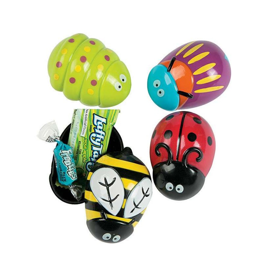 Easter Egg Hunt * | Hot Sale 3 Bug Candy-Filled Plastic Easter Eggs 12 Pc.