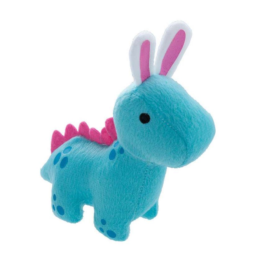 Easter Basket Fillers * | Best Deal Easter Stuffed Dinosaur With Bunny Ears- 12 Pc.