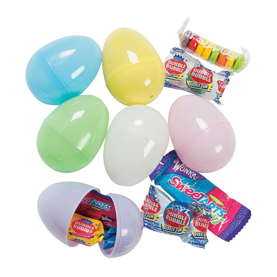 Easter Basket Fillers * | Cheapest 2 1/4 Pastel Candy-Filled Plastic Easter Eggs 24 Pc.