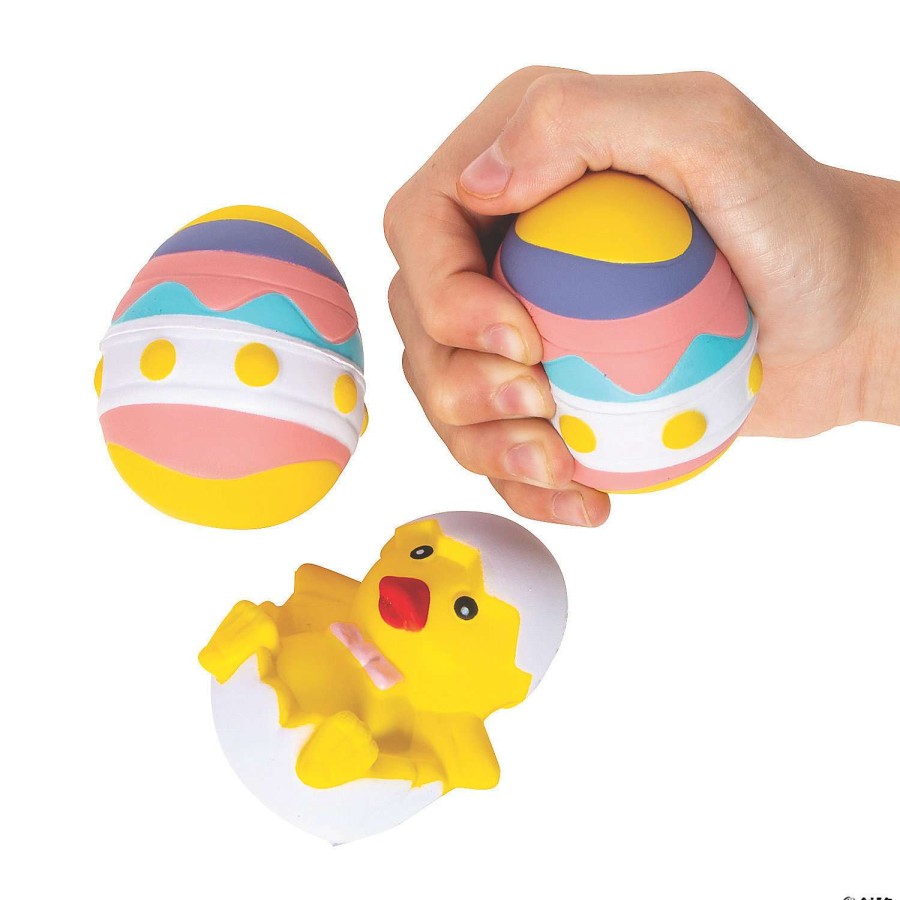 Easter Basket Fillers * | Buy Easter Stress Toys 12 Pc.