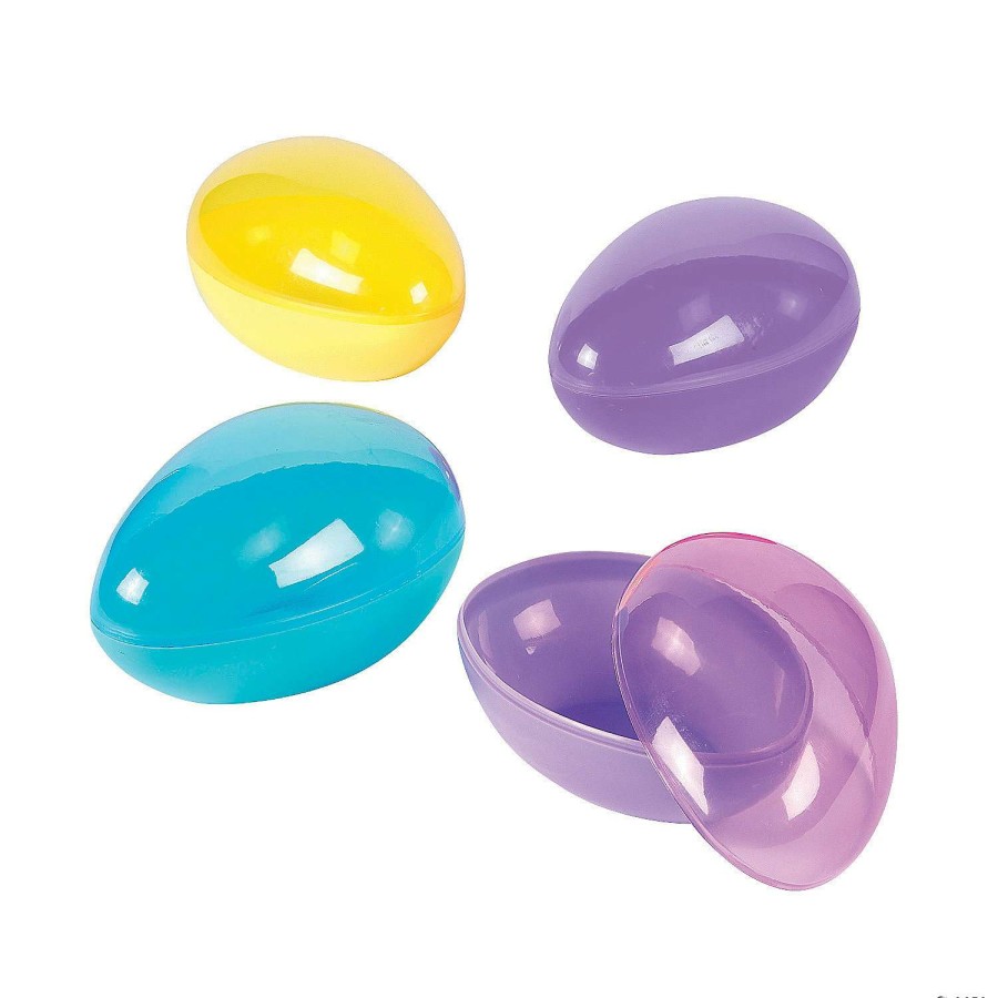 Easter Egg Hunt * | Coupon 7 Fillable Pastel Plastic Easter Eggs 12 Pc.