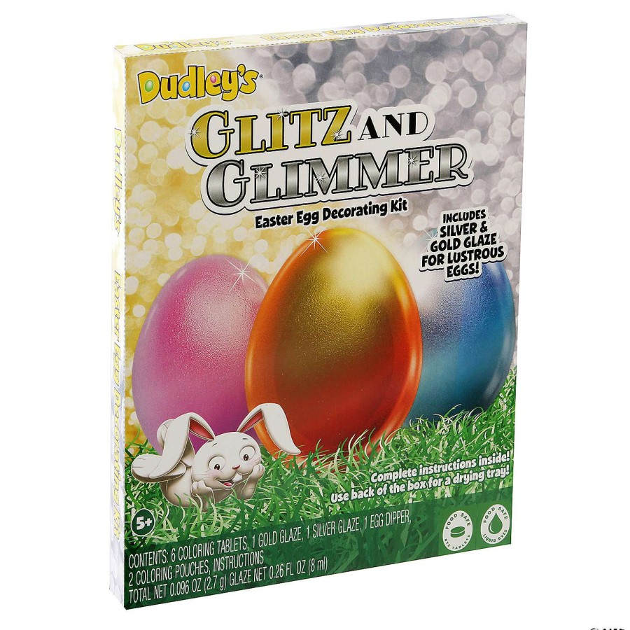 Easter Baskets & Grass * | New Dudley'S Glitz & Glimmer Egg Decorating Kit