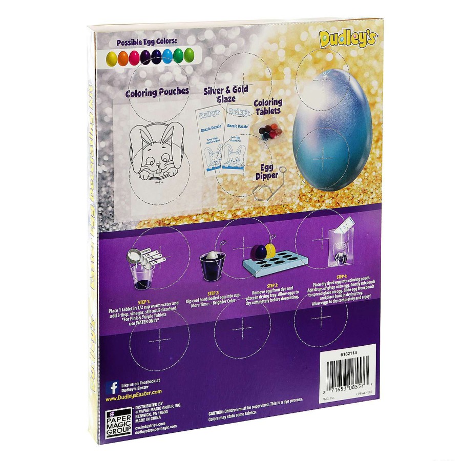 Easter Baskets & Grass * | New Dudley'S Glitz & Glimmer Egg Decorating Kit