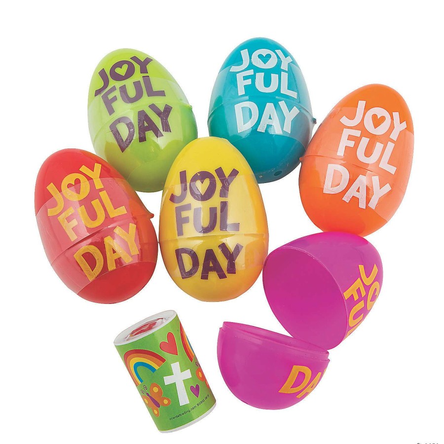 Easter Basket Fillers * | Promo 3 He Lives Prism-Filled Plastic Easter Eggs 24 Pc.