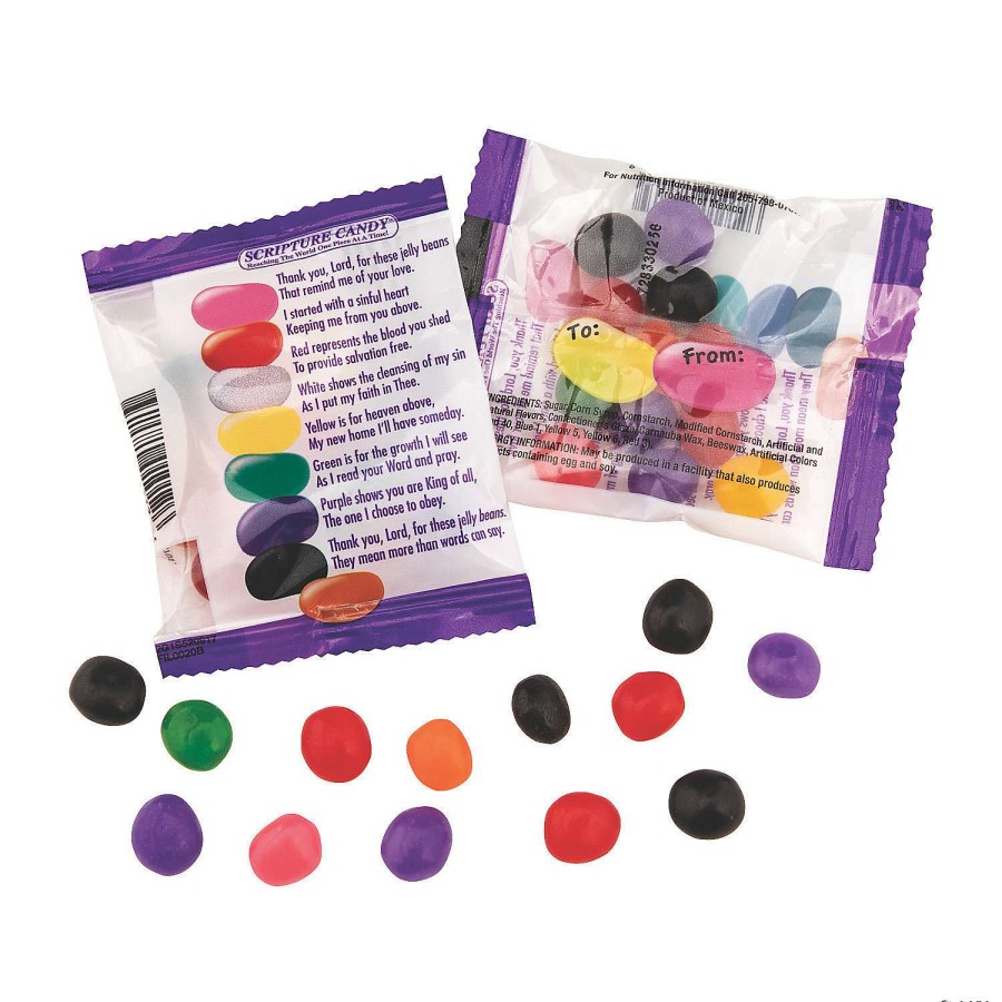 Easter Basket Fillers * | Budget Jelly Bean Prayer Candy Packs 17 Pc.