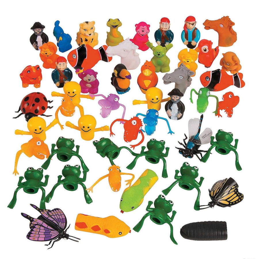 Toy Egg Fillers * | Brand New Finger Puppet Assortment 50 Pc.