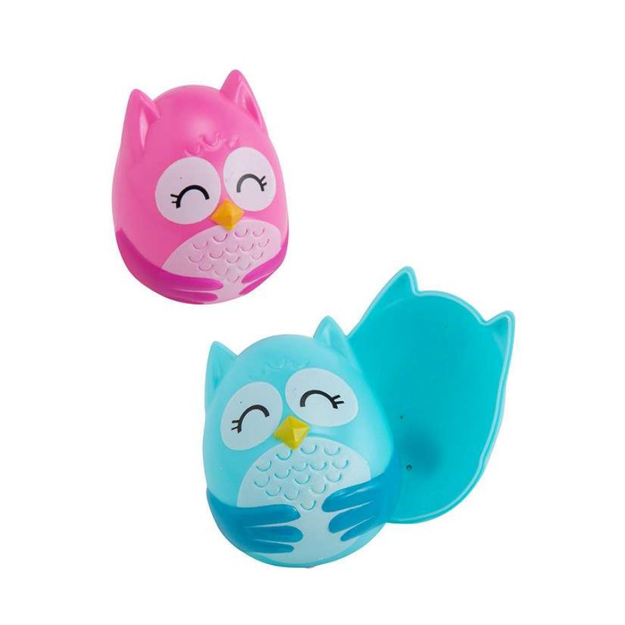 Easter Egg Hunt * | Best Sale 2 1/2 Owl-Shaped Plastic Easter Eggs 12 Pc.