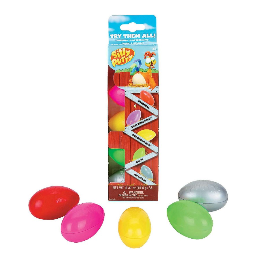 Easter Egg Hunt * | Budget 2 1/2 Crayola Silly Putty Eggs Party Pack 5 Pc.