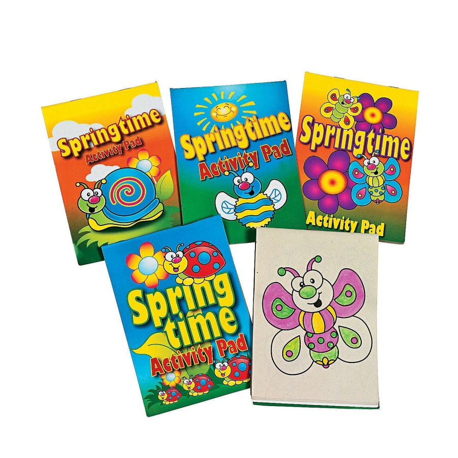 Easter Basket Fillers * | Coupon Springtime Activity Pad Assortment 12 Pc.