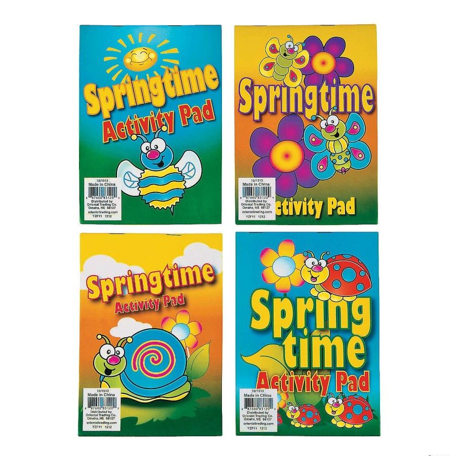 Easter Basket Fillers * | Coupon Springtime Activity Pad Assortment 12 Pc.