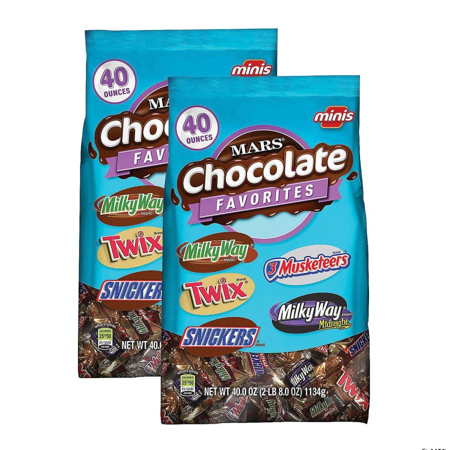 Candy Egg Fillers * | Budget Mars Chocolate Minis Size Candy Variety Mix 2 Pack, 40Oz Bags