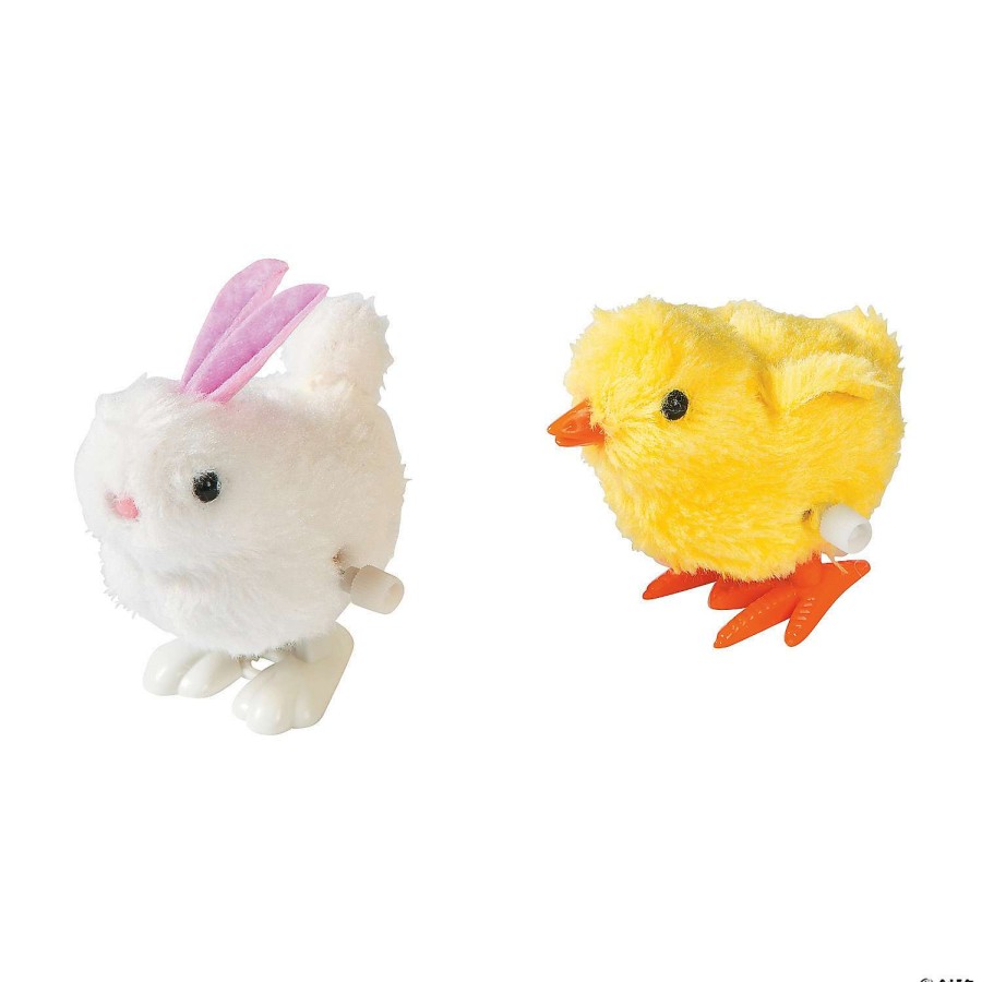 Easter Baskets & Grass * | Brand New Bunny & Chick Wind-Ups 12 Pc.