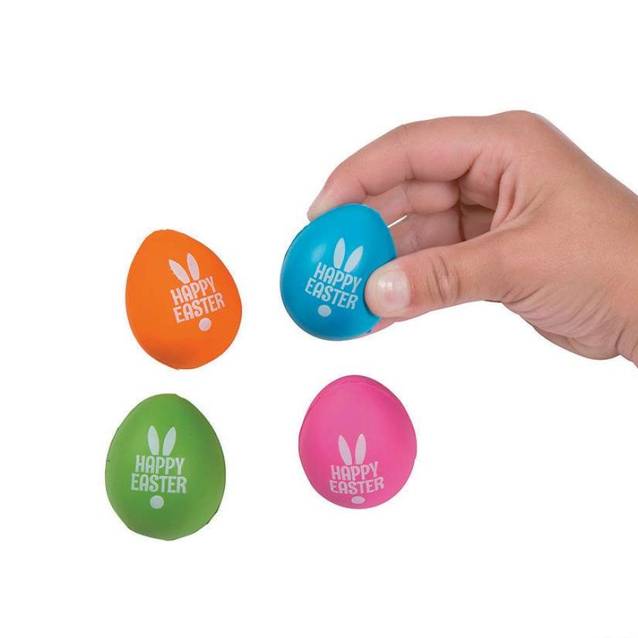 Toy Egg Fillers * | Best Reviews Of Mini Easter Egg Stress Toys 24 Pc.