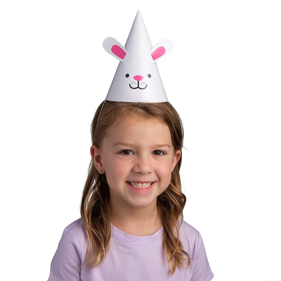 Easter Egg Hunt * | Best Pirce Bunny Party Cone Hats 12 Pc.