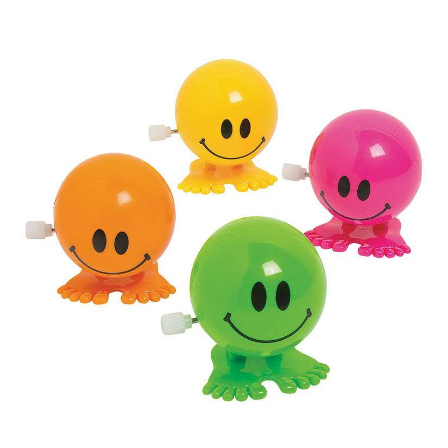 Toy Egg Fillers * | Budget Wind-Up Smile Faces 12 Pc.