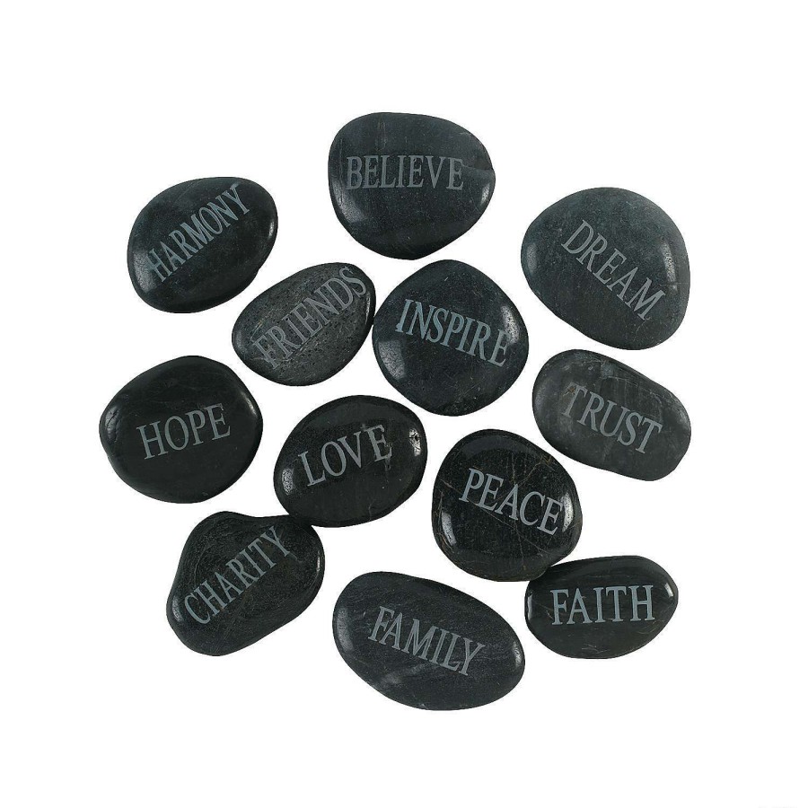 Toy Egg Fillers * | Outlet Faith Worry Stones 12 Pc.