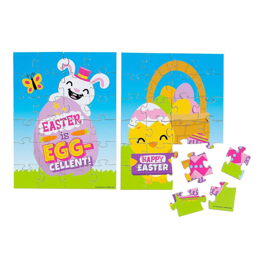 Easter Basket Fillers * | Discount Easter Jigsaw Puzzles 12 Pc.