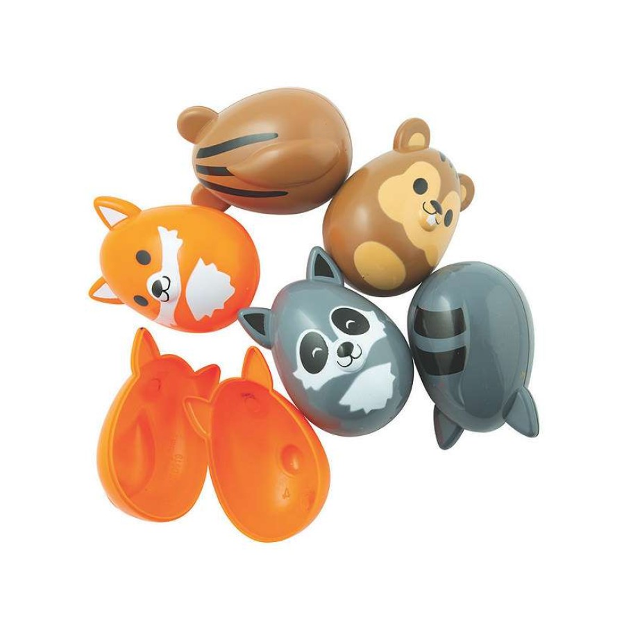 Easter Egg Hunt * | Cheap 2 1/2 Woodland Creatures Plastic Easter Eggs 12 Pc.