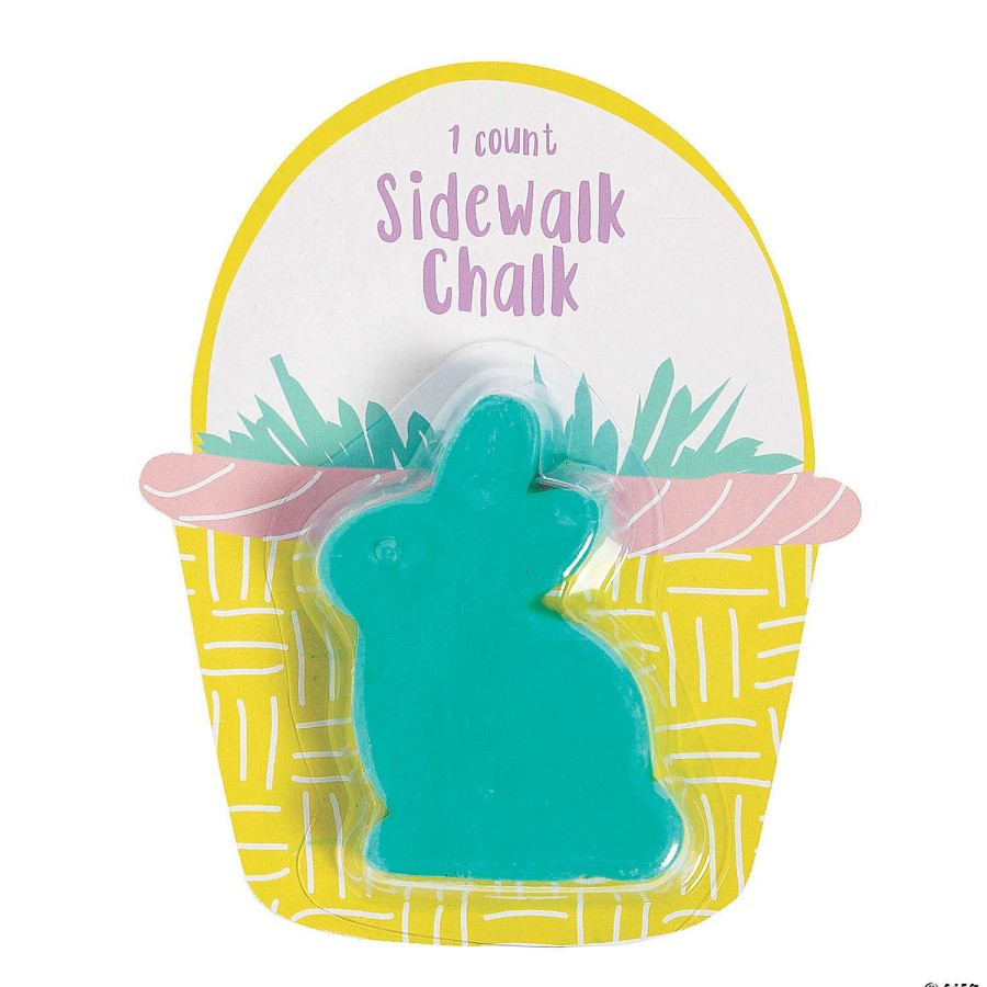 Easter Basket Fillers * | Best Sale Easter Bunny Sidewalk Chalk With Card 12 Pc.