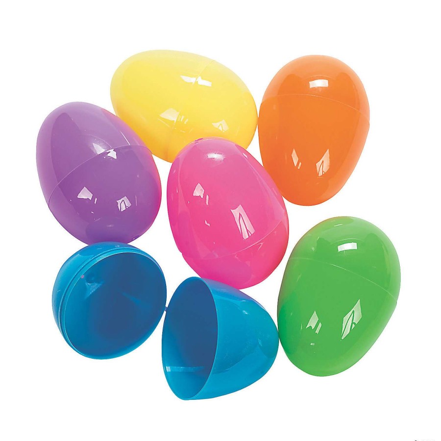 Easter Basket Fillers * | Discount 3 Bright Plastic Easter Eggs 12 Pc.